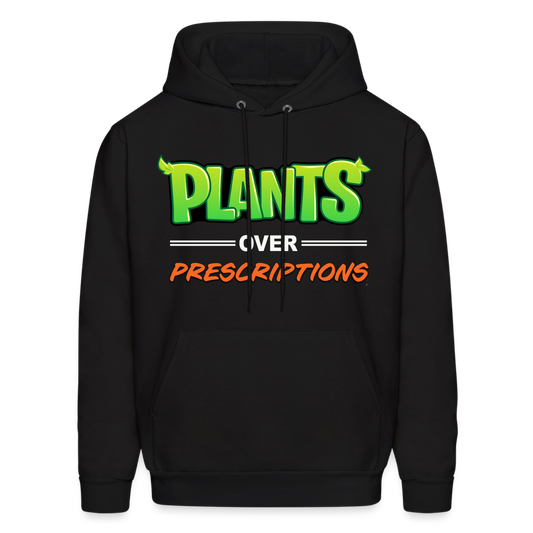 Plants Over Prescriptions Hoodie (unisex black) - black