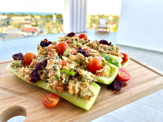 Cucumber Boats w/ Sea Moss