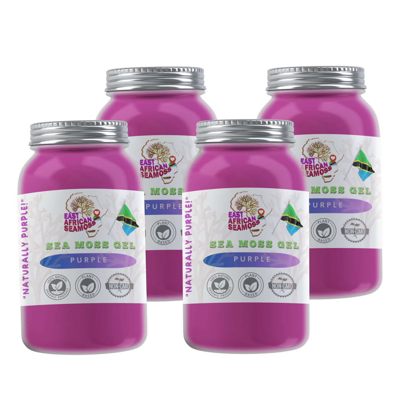 RAW Rainbow/Purple Sea Moss (4 oz.)