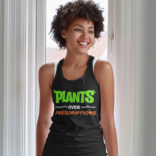 Plants Over Prescriptions Women's Tank (black)
