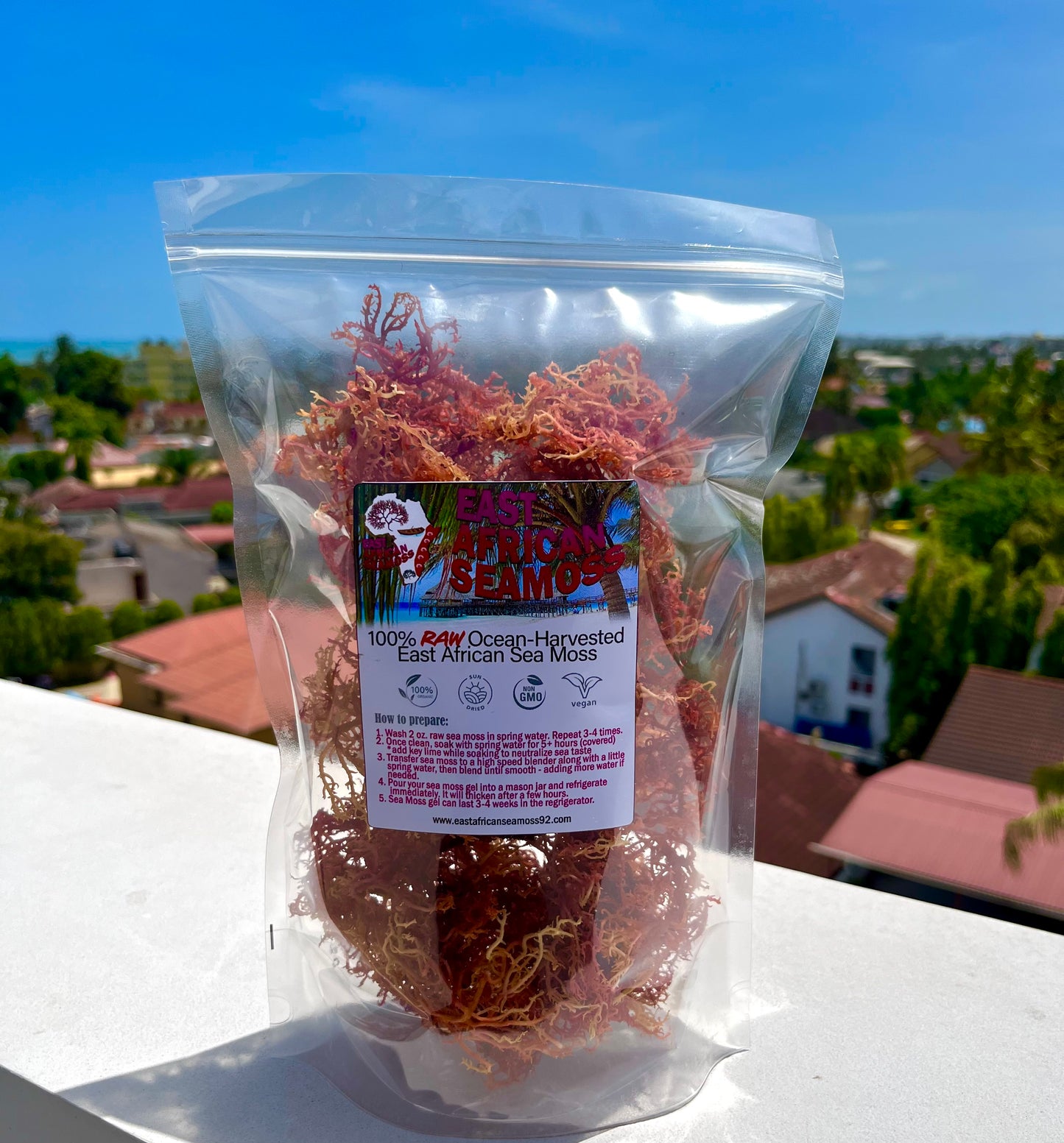 RAW Rainbow/Purple Sea Moss (4 oz.)